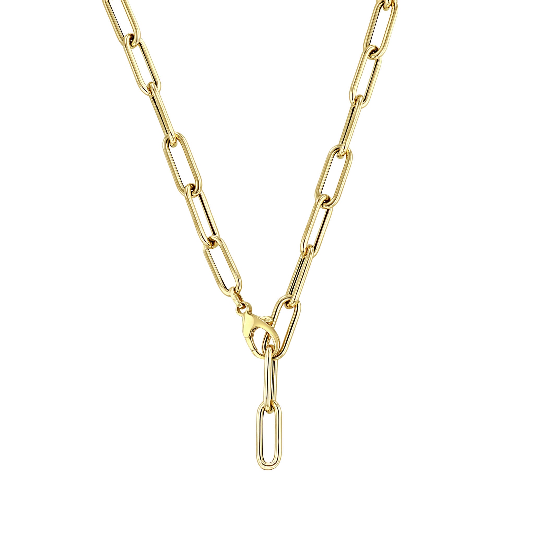 Zoë Chicco 14k Gold Large Paperclip Chain Necklace – ZOË CHICCO