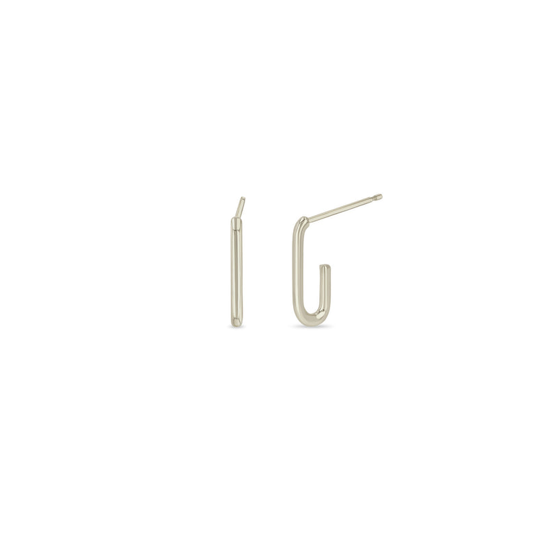 Zoë Chicco 14k Gold Paperclip Link Hoop Earrings