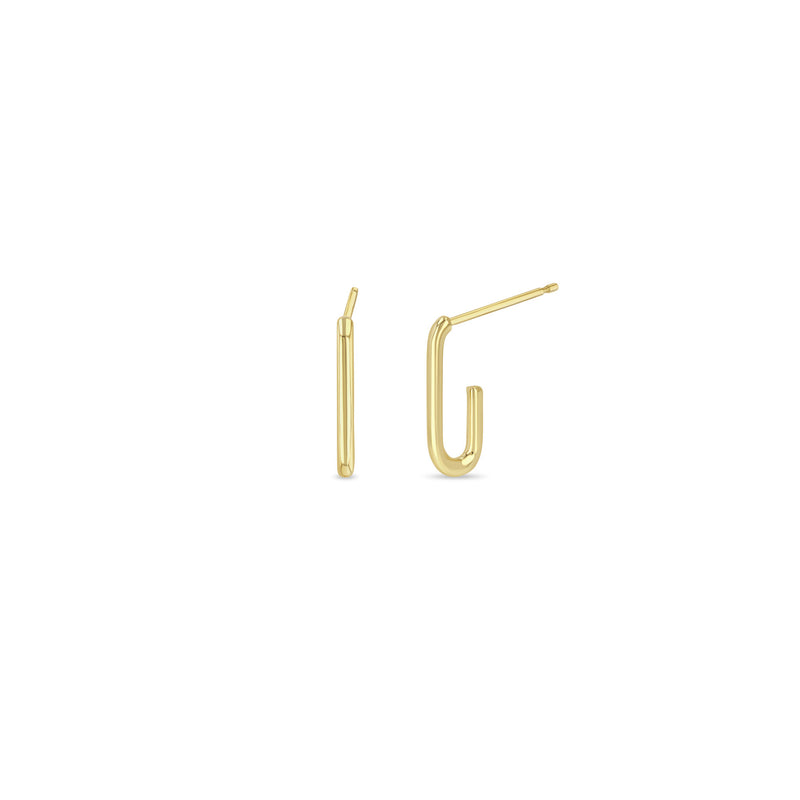 Zoë Chicco 14k Gold Paperclip Link Hoop Earrings