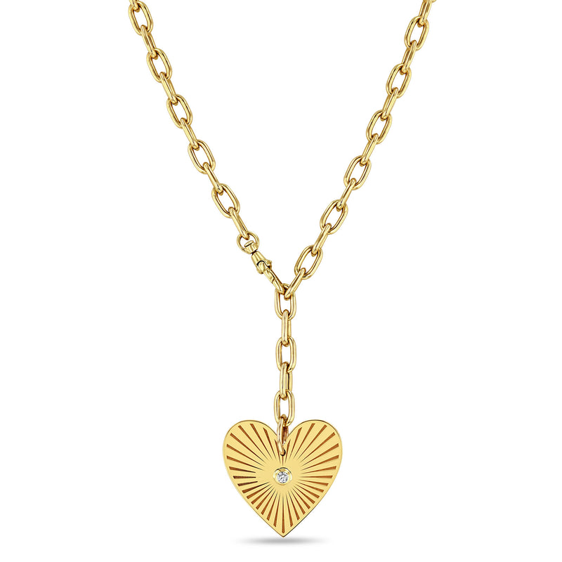 LYM Large Heart Gold Necklace – Wholesale Love You More