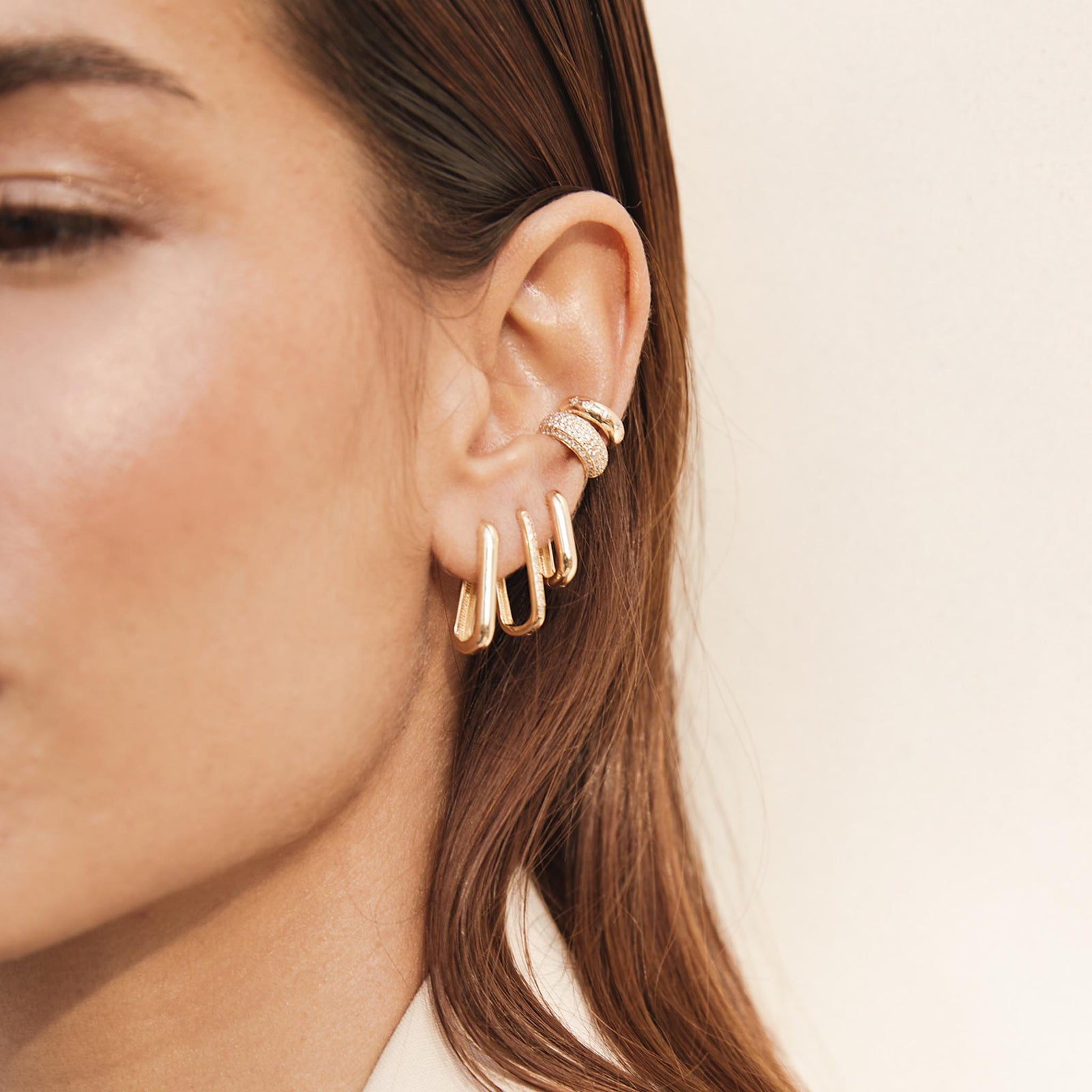 Zoë Chicco 14k Gold 5 Diamond Chubby Ear Cuff – ZOË CHICCO
