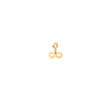14k midi bitty infinity charm with spring ring