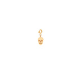 Zoë Chicco 14kt Gold Midi Bitty Skull Charm Pendant with Spring Ring