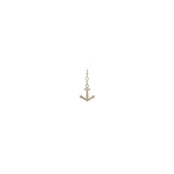 Zoë Chicco 14k Gold Midi Bitty Anchor Charm Pendant with Spring Ring