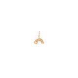 Zoë Chicco 14k Gold Midi Bitty Rainbow Charm Pendant with Spring Ring