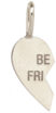 14k Midi Bitty Left Split Heart BFF Charm Charm
