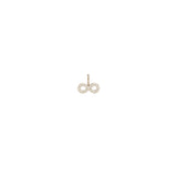 Zoë Chicco 14kt Gold Midi Bitty Pavé Diamond Infinity Charm Pendant