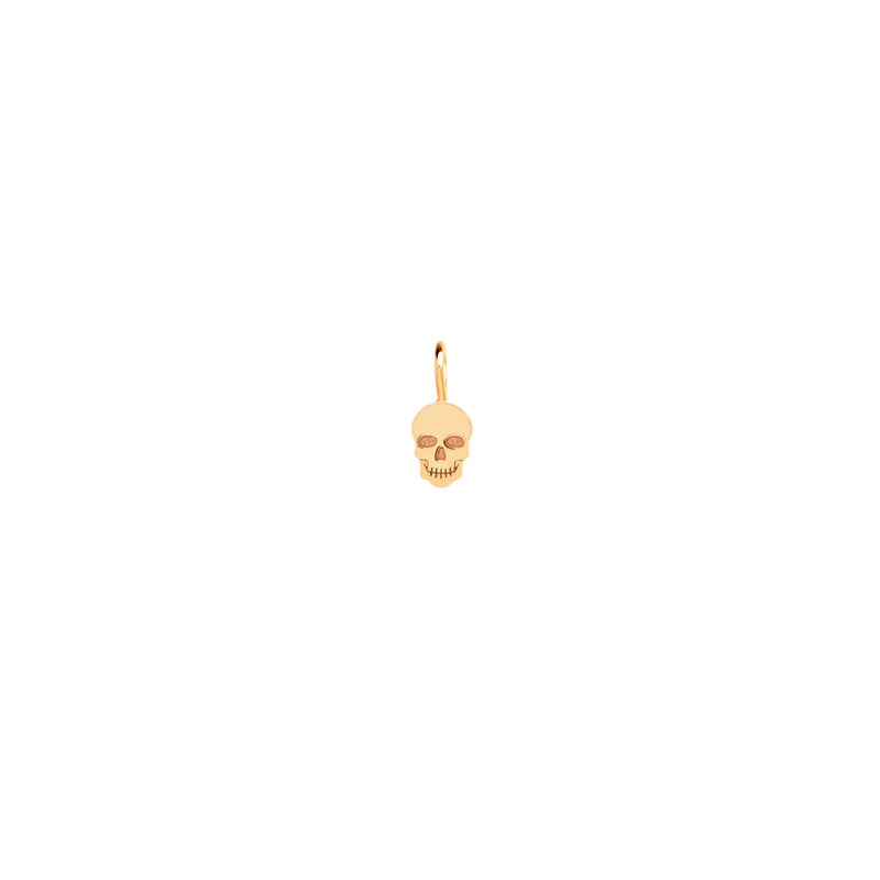 Zoë Chicco 14kt Gold Midi Bitty Skull Charm Pendant
