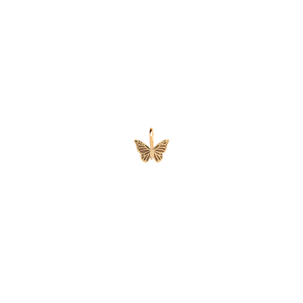 10 Gold Charms Butterfly Charms 10 Pcs (12x10 mm) Gold Plated Charms , G20657