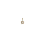 Zoë Chicco 14k Gold Midi Bitty Pavé Diamond Flower Charm Pendant