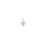 Zoë Chicco 14k Gold Midi Bitty Pavé Diamond Line Heart Charm Pendant