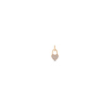 Zoë Chicco 14k Gold Midi Bitty Pavé Diamond Heart Padlock Charm Pendant