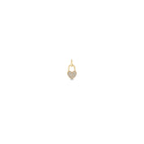 Zoë Chicco 14k Gold Midi Bitty Pavé Diamond Heart Padlock Charm Pendant
