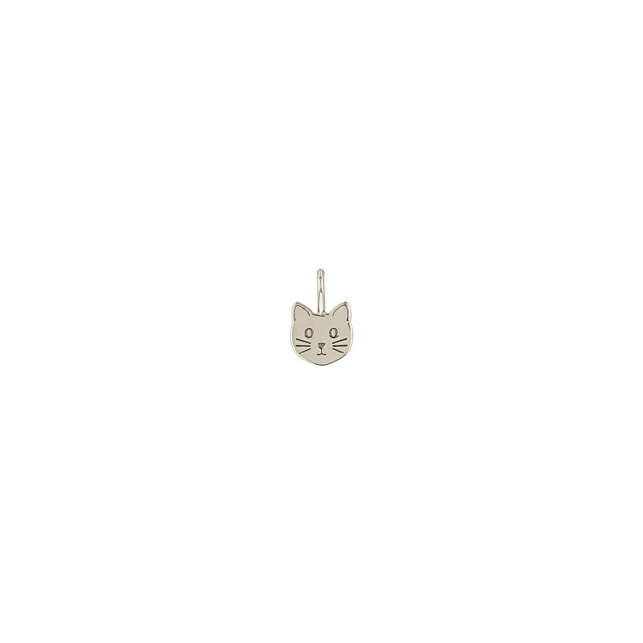 Zoë Chicco 14k Gold Midi Bitty Cat Charm Pendant