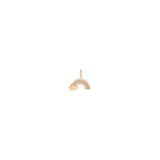 Zoë Chicco 14k Gold Midi Bitty Diamond Rainbow Charm Pendant