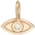 14k Midi Bitty Diamond Evil Eye Charm
