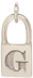 14k Midi Bitty Initial Padlock Charm