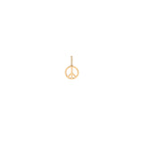 14k Midi Bitty Peace Symbol Charm