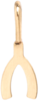 14k Midi Bitty Wishbone Charm