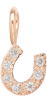 14k Midi Bitty Pavé Diamond Horseshoe Charm