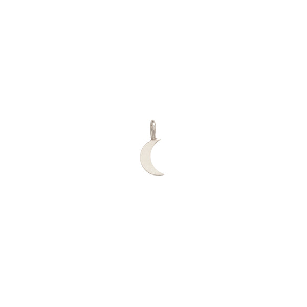 Zoë Chicco 14kt Gold Midi Bitty Moon Charm Pendant