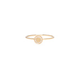 Zoë Chicco 14k Gold Pavé Diamond Medium Disc Ring