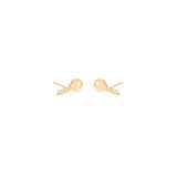 Zoë Chicco 14kt Gold Midi Bitty Key Stud Earrings