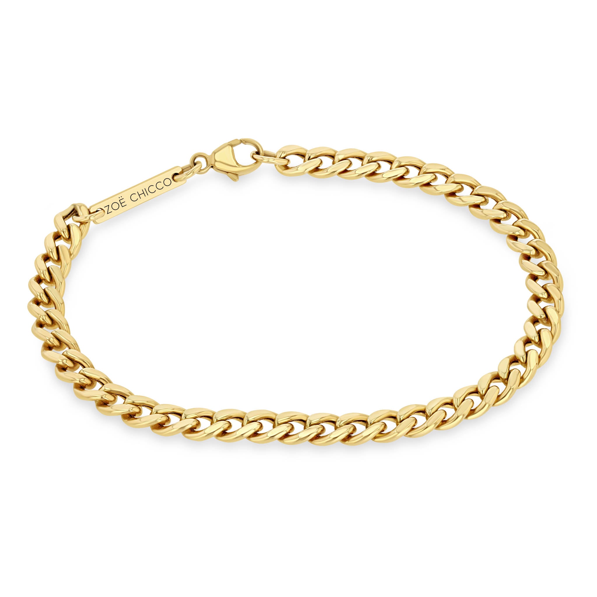 Zoë Chicco 14k Gold Medium Curb Chain Bracelet – ZOË CHICCO