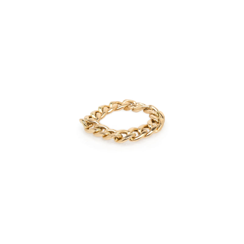 14k Medium Curb Chain Ring