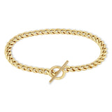 Zoë Chicco 14k Gold Medium Curb Chain Toggle Bracelet
