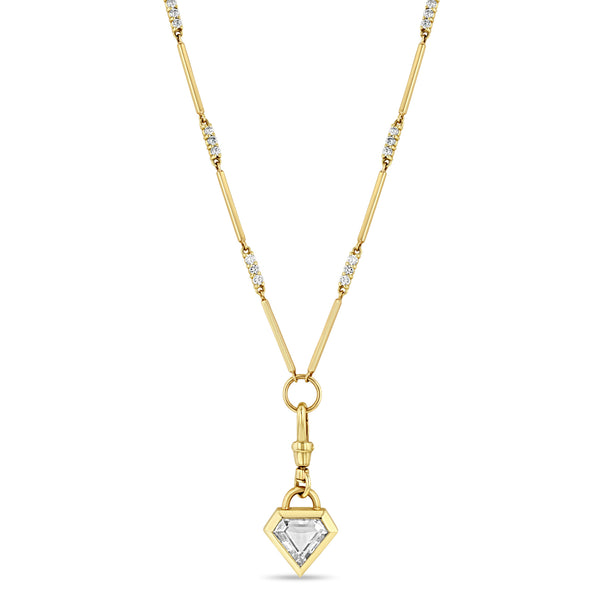 Zoë Chicco 14k Gold One of a Kind Rose Cut Shield Diamond