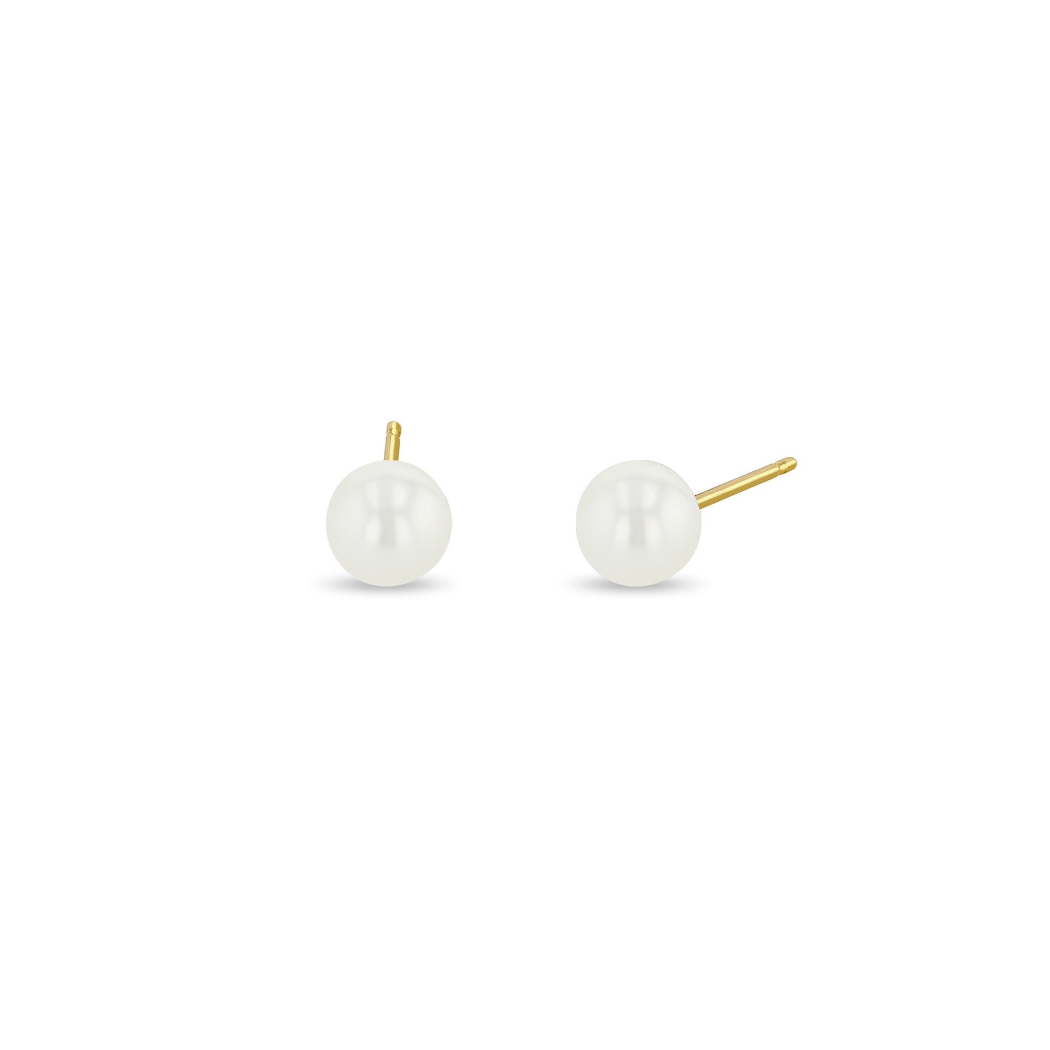 Zoë Chicco 14k Gold 6mm Pearl Stud Earrings