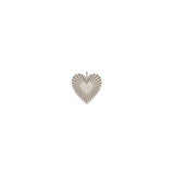 Zoë Chicco 14k White Gold Medium Radiant Heart Diamond Bezel Medallion Charm Pendant