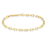 Zoë Chicco 14k Gold Medium Square Oval Link Chain Bracelet