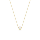 Zoë Chicco 14k Gold One of a Kind .95 ctw Shield Diamond Bezel Necklace