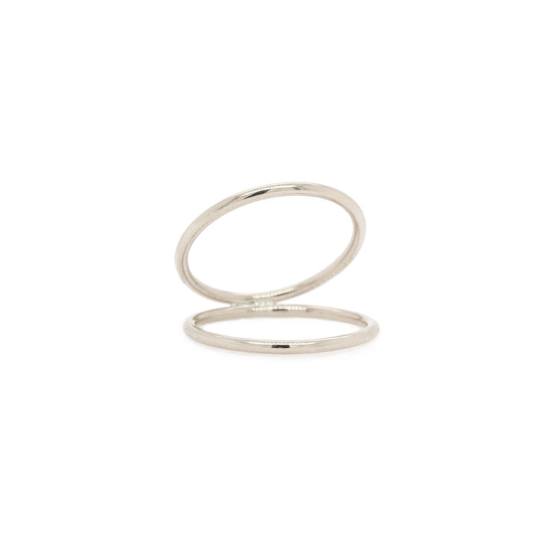 14k Gold Open Double Band Ring