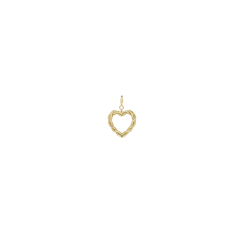 Zoë Chicco 14k Gold Small Twisted Heart Spring Ring Charm Pendant