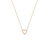 14k Gold Small Twisted Heart Necklace