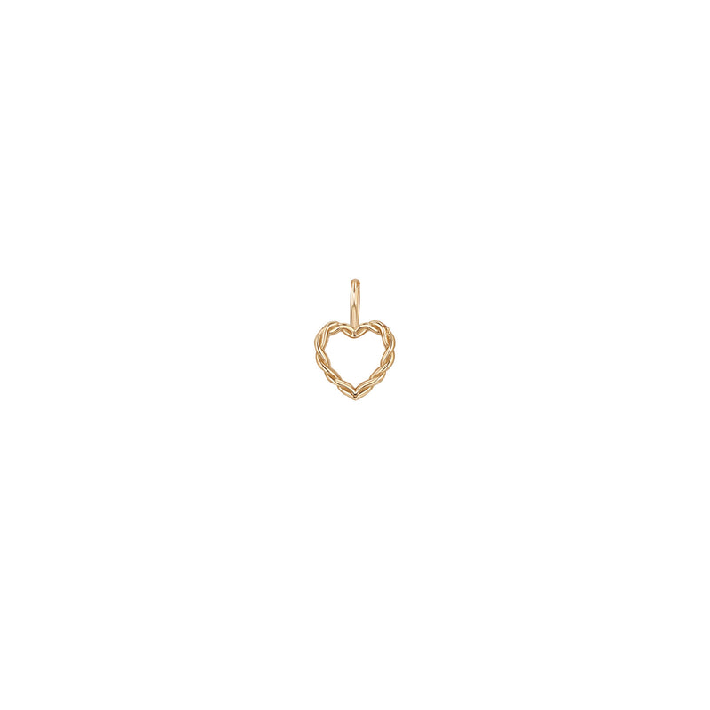 Zoë Chicco 14k Gold Small Twisted Heart Charm Pendant