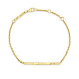 Zoë Chicco 14kt Gold Thin Customizable ID Bracelet