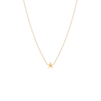 Zoe Chicco 14kt Gold Pave Diamond Initial Letter Pendant Necklace – ZOË  CHICCO