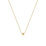 Zoë Chicco 14kt Gold Engraved Initial Star Necklace