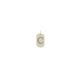 Zoë Chicco 14k Gold Small Engraved Initial Dog Tag Charm Pendant