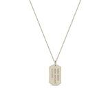 Zoë Chicco 14k Gold Small Engraved Dog Tag Necklace