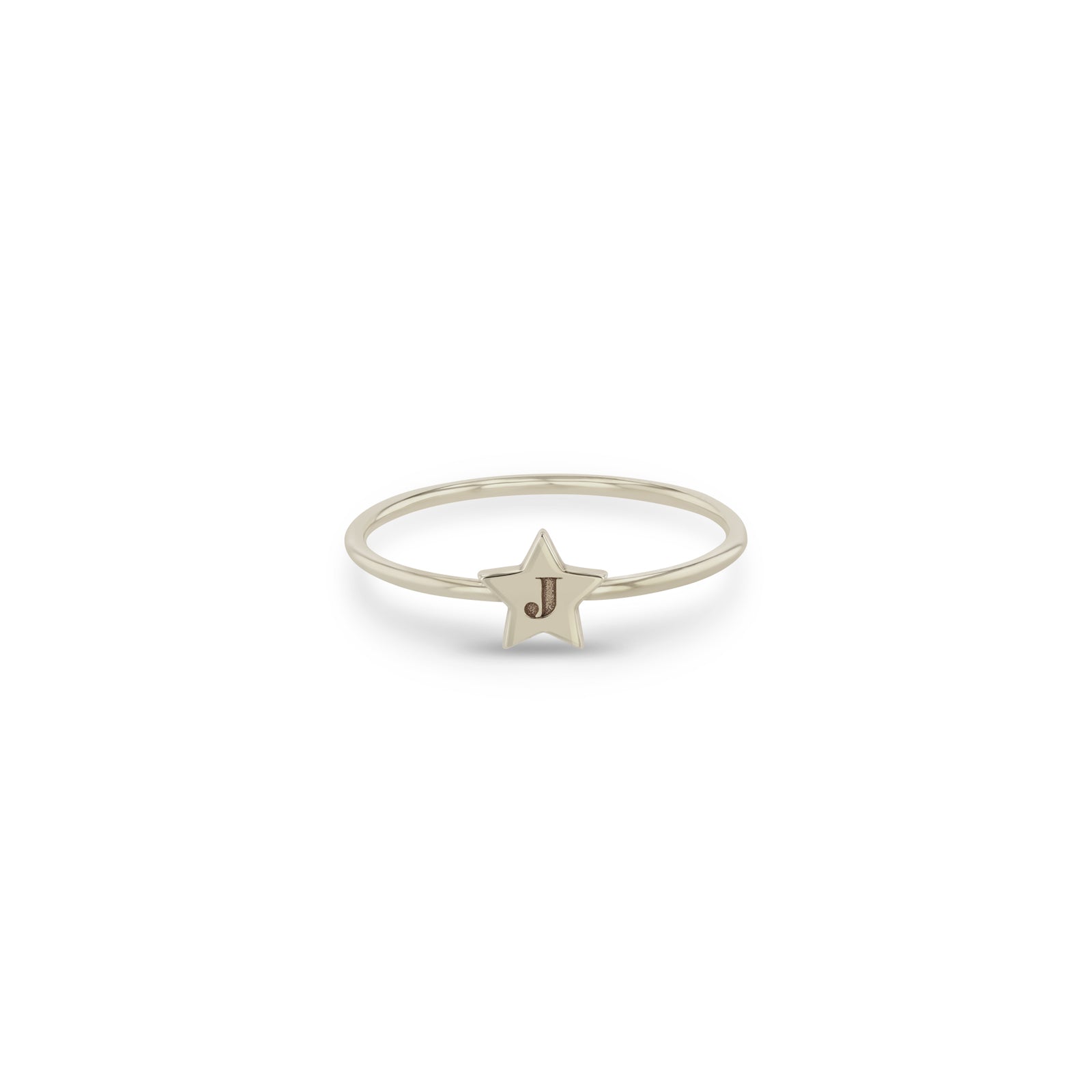 Zoë Chicco 14k Gold Initial Star Ring – ZOË CHICCO