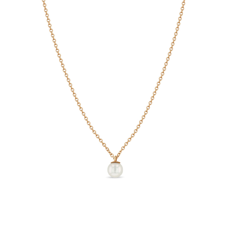 Single Pearl Necklace Sterling Silver »