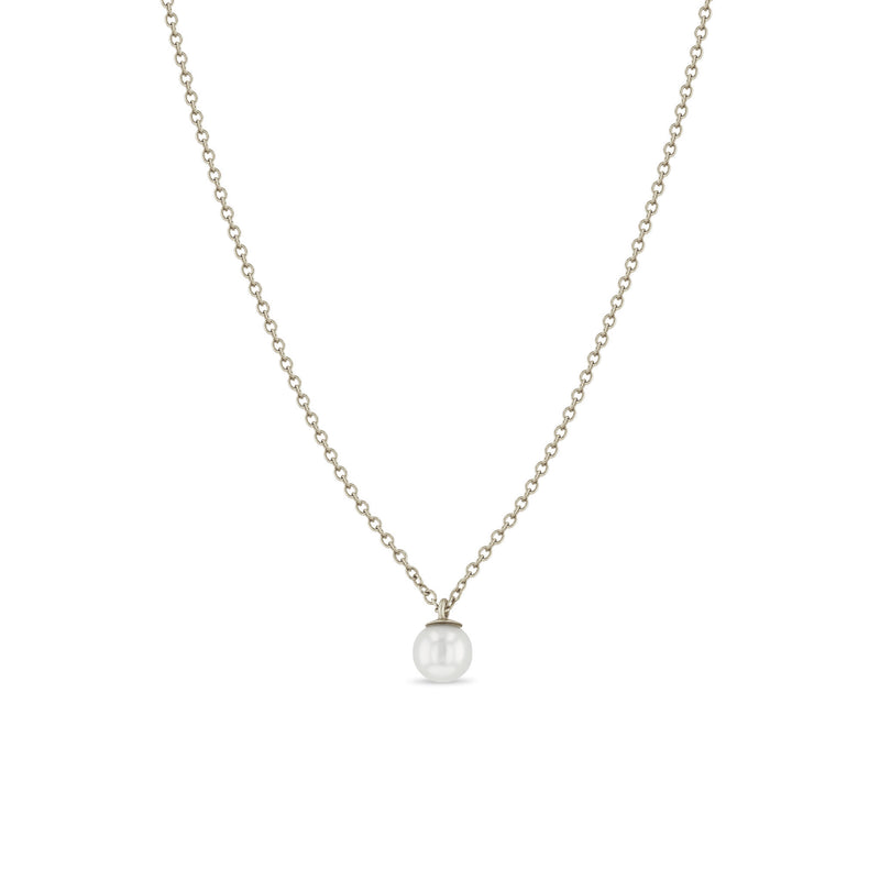 Zoë Chicco 14k Gold Small Pearl Necklace | June Birthstone