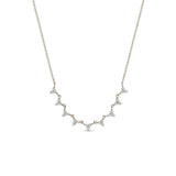 Zoë Chicco 14k Gold 9 Linked Diamond Trio Necklace