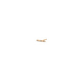 Single Zoë Chicco 14k Gold Spread Out Pavé Diamond Bar Stud Earring