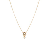 Zoë Chicco 14kt Gold Prong Diamond Rondelle Necklace